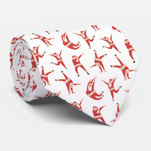 Cravate Dabing Père Noël Fun Motif de Noël (Roulé)