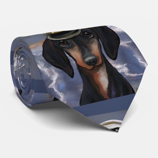 Cravate Dachshund (Roulé)