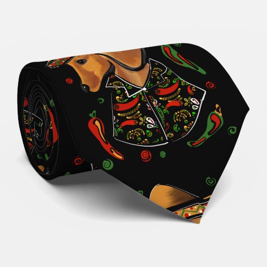 Cravate Dachshund (Roulé)