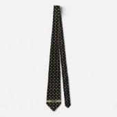 Cravate Dachshund Black and Gold (Devant)