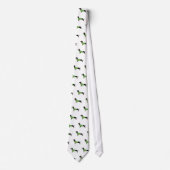 Cravate Dachshund Happy Holidays Design (Devant)