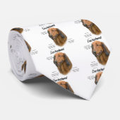 Cravate Dachshund (longhair) Conception de l'histoire (Roulé)