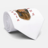 Cravate Dachshund Paws - Longhair (Roulé)