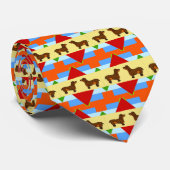 Cravate Dachshund Quilt Carré, Dachshund Quilt Carré,... (Roulé)