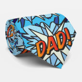 Cravate DAD Cool Fun Modern Superhero Comédie Livre (Roulé)