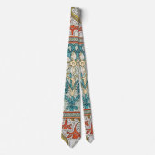 Cravate Daffodique chintz papier peint à fleurs Art nouvea (Devant)