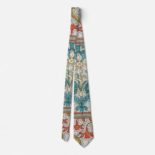 Cravate Daffodique chintz papier peint à fleurs Art nouvea (Dos)