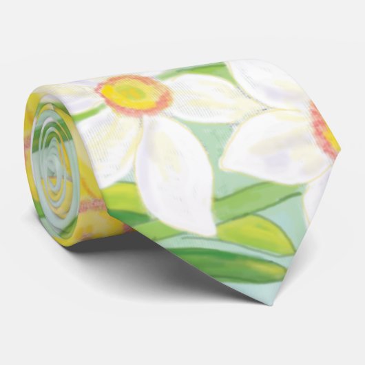 Cravate Daffodiques de printemps (Roulé)