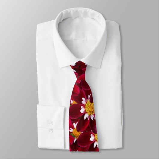 Cravate Dahlia rouge (Attaché)