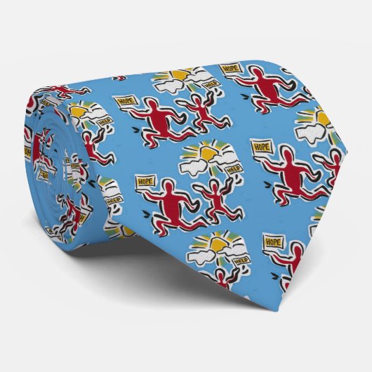 Cravate d'aide et d'espoir (Roulé)