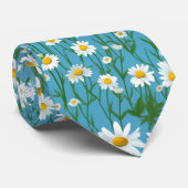 Cravate Daisées D'Été Sur Aqua (Roulé)