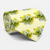 Cravate Daisies, mamans et bouquet de dentelle de la reine (Roulé)