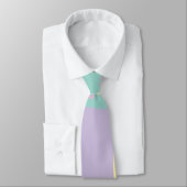 Cravate Daisy Groove Pastel Rose, Jaune, Violet & Vert (Attaché)
