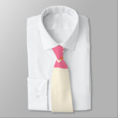 Cravate Daisy Groove - Rose, orange et crème (Attaché)