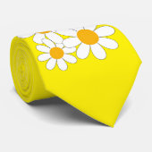 Cravate Daisy Lumineuse et Audacieuse (Roulé)