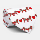 Cravate Dalas et coeurs (Roulé)