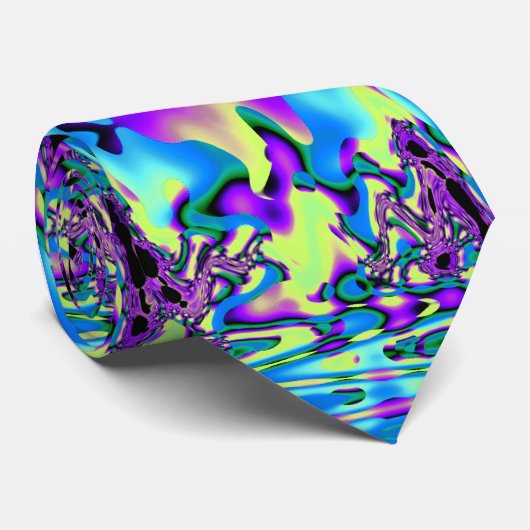 Cravate Dali bleu (Roulé)