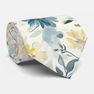 Cravate Dalia de Prairie en Aquarelle
