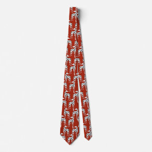 Cravate dalmate rouge (conception minimale sur Zaz