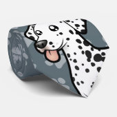 Cravate Dalmatien de dessin animé (Roulé)