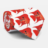 Cravate d'amants de poissons (Roulé)