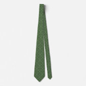 Cravate Damas de chardon vert (Devant)