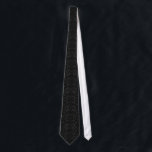 Cravate Damas florales noires 2 Arrière - plan gris person<br><div class="desc">Elégant monochromatique noir et gris foncé vintage damas florales sans couture motif. Taille de motif réglable et obscurité de l'arrière - plan personnalisable gris foncé</div>