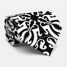 Damask 1 (noir et blanc)