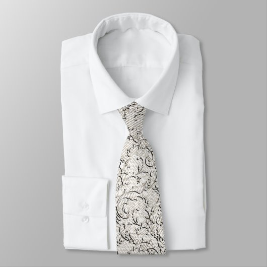 Cravate Damassé de brocard (Attaché)