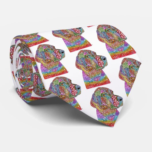 Cravate d'ameublement de pointer à pois courts all (Roulé)