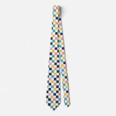Cravate Damier aquarelle moderne (Devant)