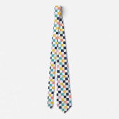 Cravate Damier aquarelle moderne (Dos)