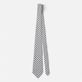 Cravate Damier gris classique  (Devant)