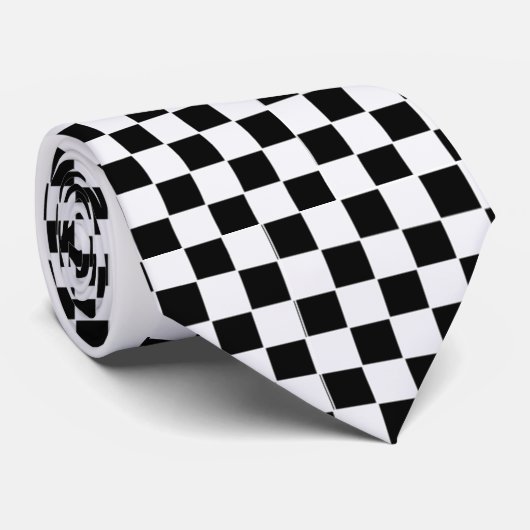 Cravate Damiers (Roulé)