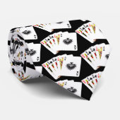 Cravate d'amusement de carte de jeu (Roulé)