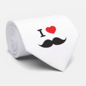 Cravate d'amusement de moustache d'amour (Roulé)