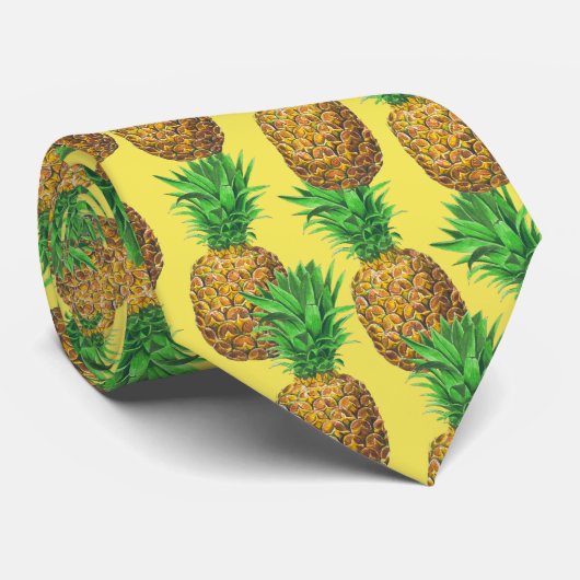 Cravate d'ananas ensoleillé (Roulé)