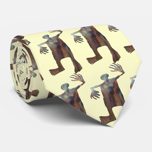 Cravate Dancing Man cuivre (Roulé)