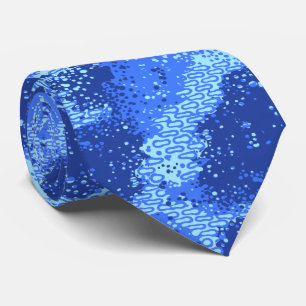 Cravate Dancing Waters Retro Abstract Two-sided
