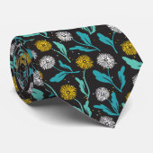 Cravate Dandelion de printemps Fleurs et design Feuille (Roulé)