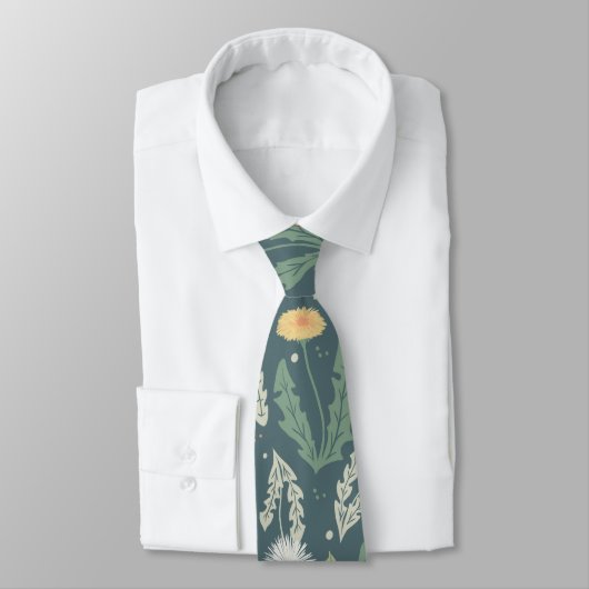 Cravate Dandelion Floral Weed Motif (Attaché)