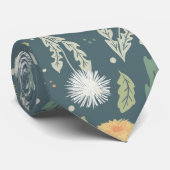 Cravate Dandelion Floral Weed Motif (Roulé)