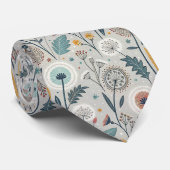 Cravate Dandelion Whimsical & Floral Folal Art sans coutur (Roulé)
