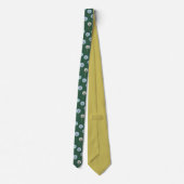 Cravate Dandelions Fleurs Dandelion Horloges Blanc, Vert (Dos)