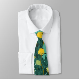 Cravate Dandelions jaunes d'été