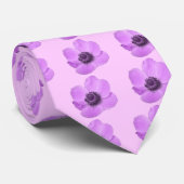 Cravate d'anémone rose fille (Roulé)