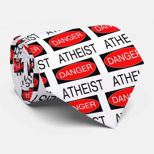 Cravate Danger - Atheist Funny T-Shirt Mug Casquette Apron (Roulé)