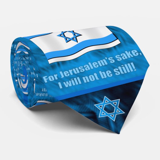 Cravate Dans l'intéret de Zion ! (Roulé)