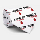 Cravate Dans mon sang KUNG FU (Roulé)