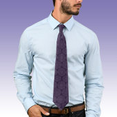 Cravate dans purpura motif ere réfraction